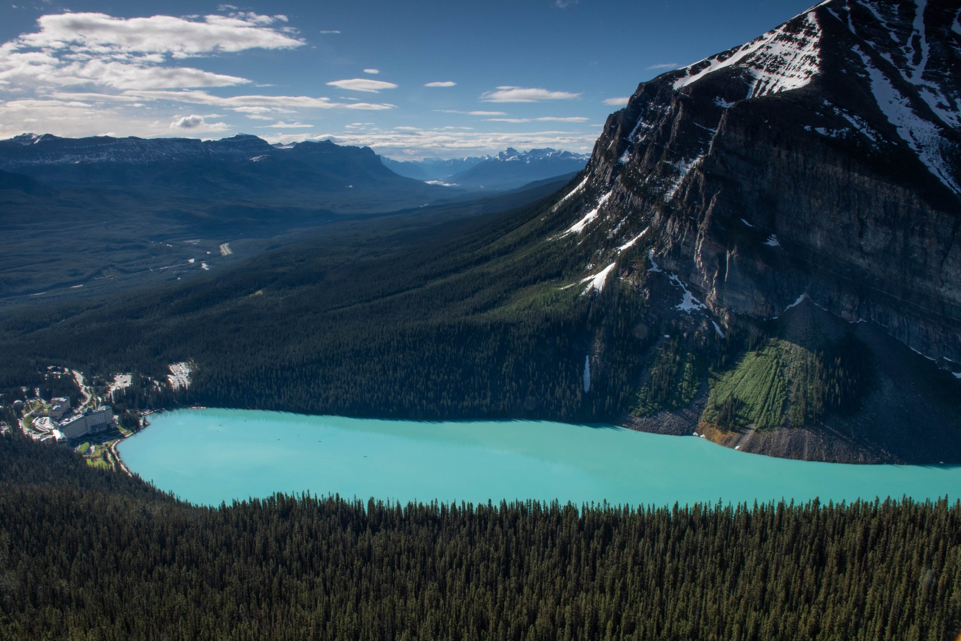 Lake Louise from Above, Alberta