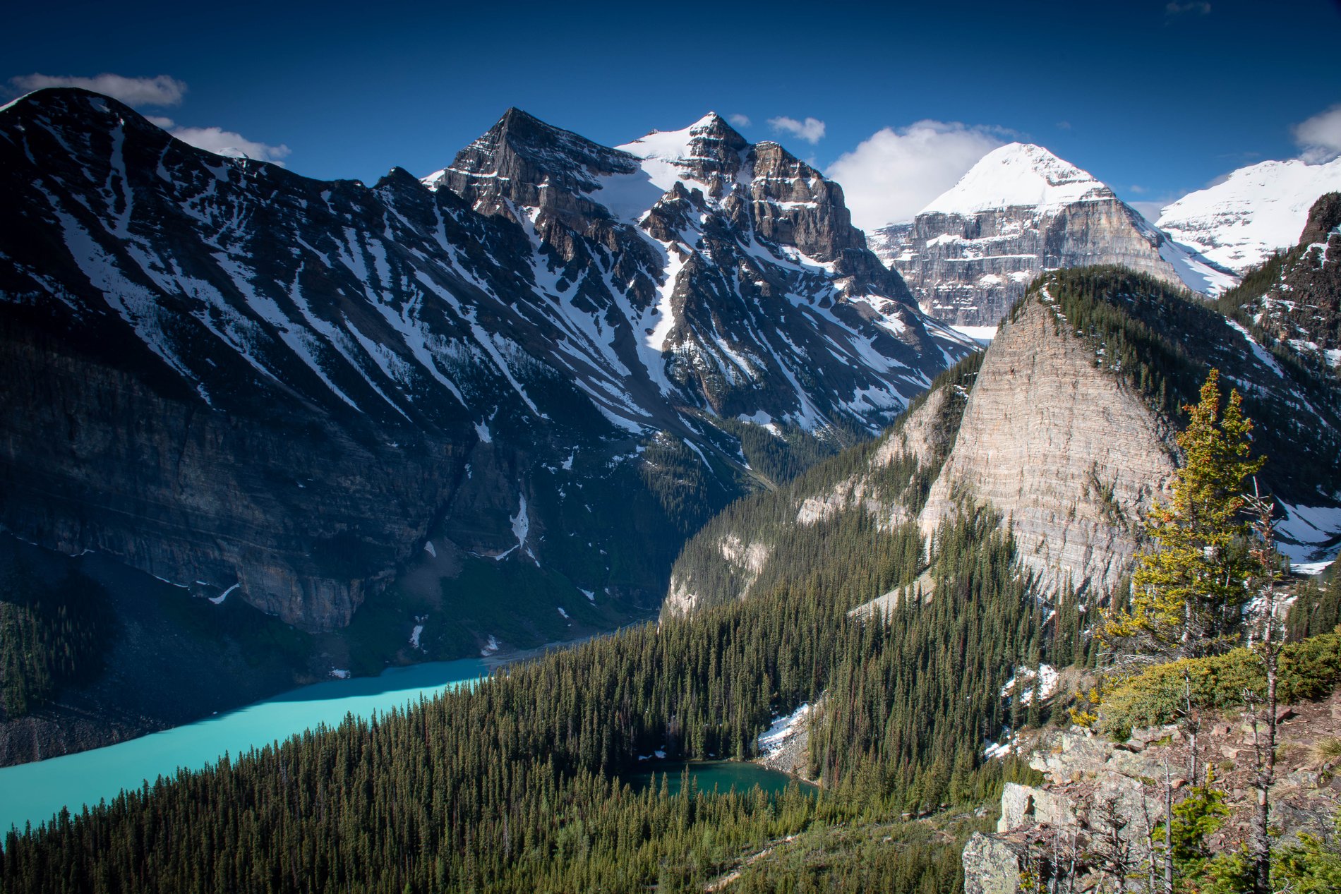 The Peaks Above Lake Louise, Alberta