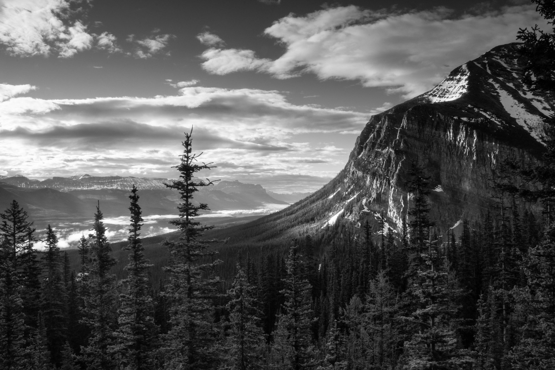 Cloud Sea from the Little Beehive, Alberta