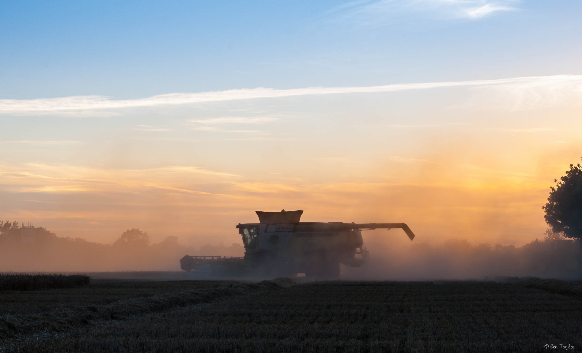 Sunset at Harvest Time, Cambridgeshire