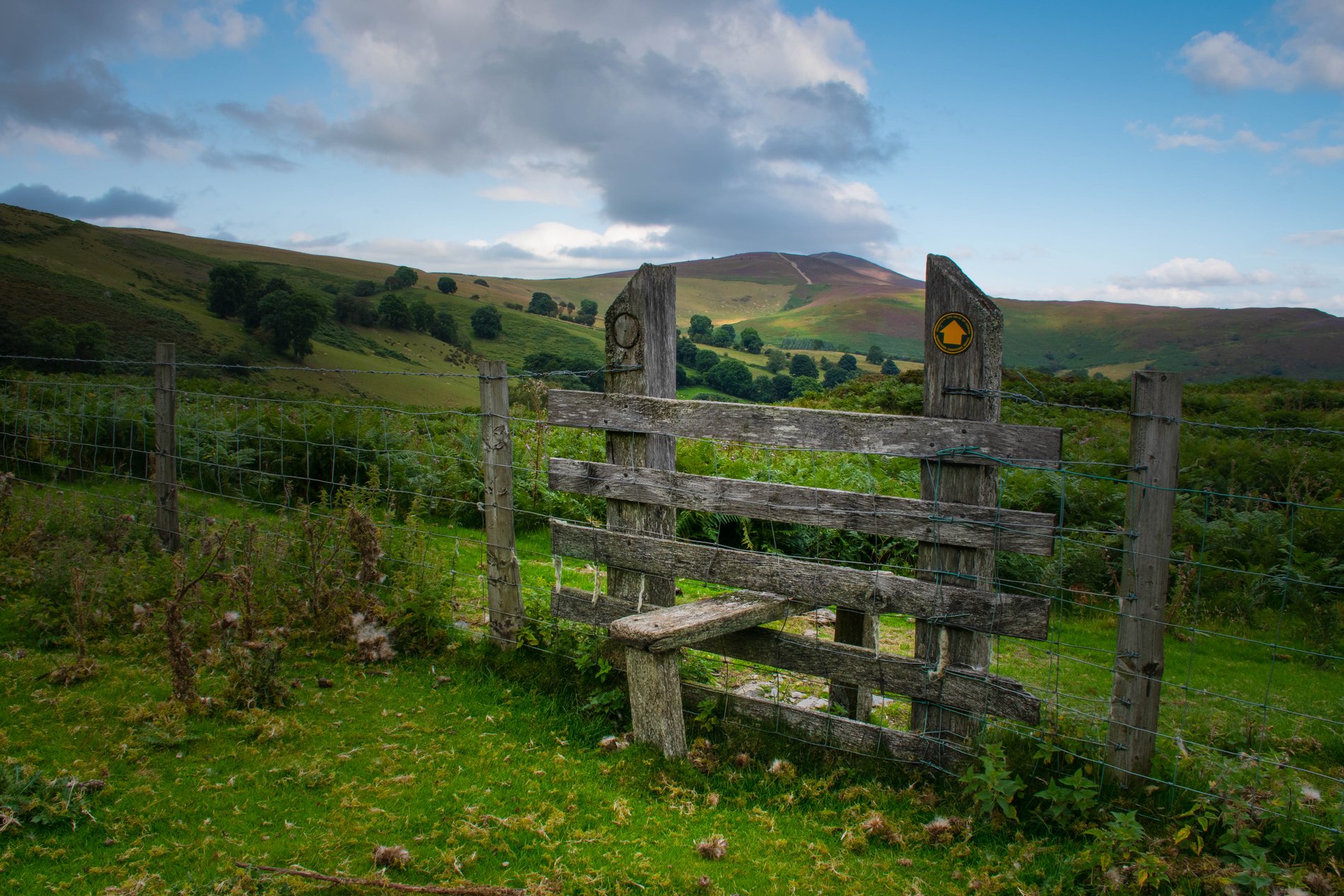 Walking Trail and Stile, Snowdonia