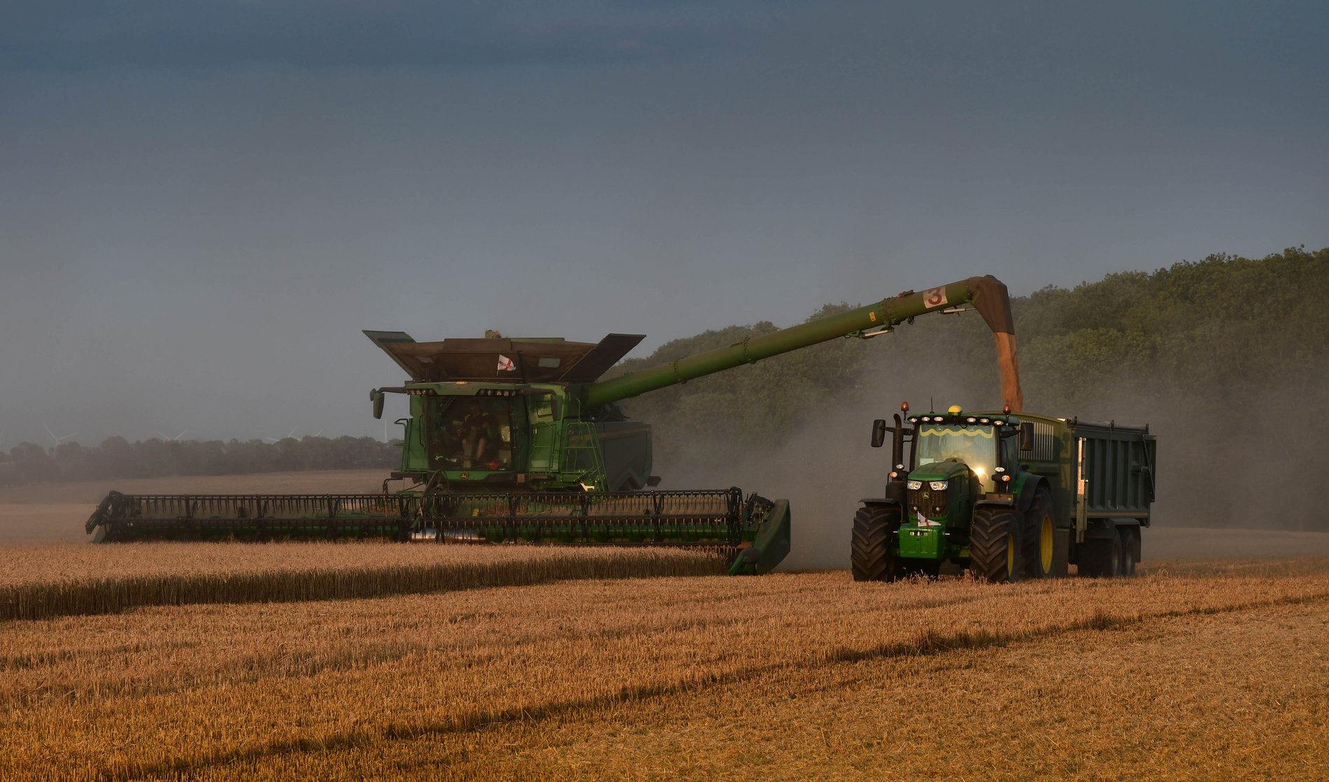 Harvest at Upwood, Cambridgeshire