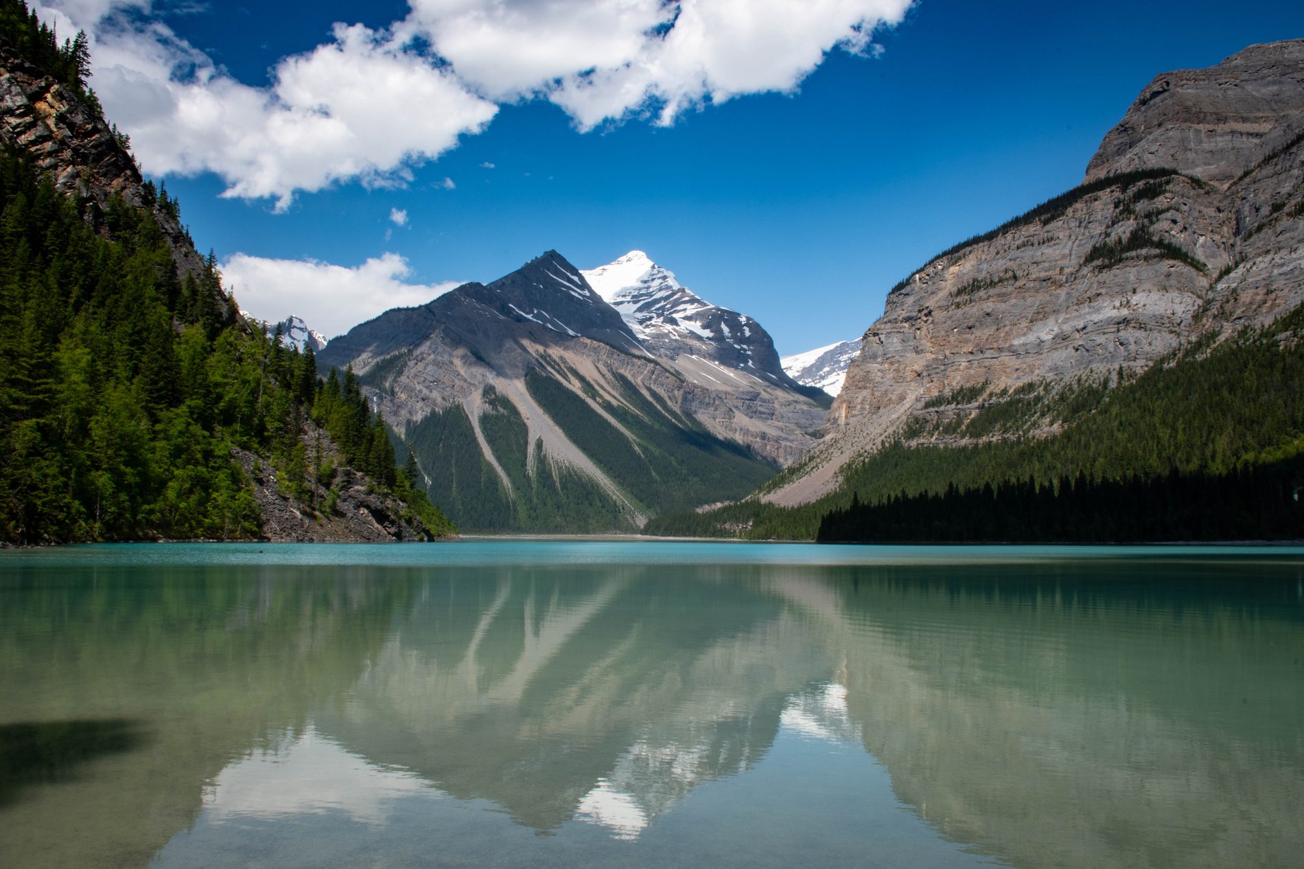 Mirror Reflection on Kinney Lake, British Columbia