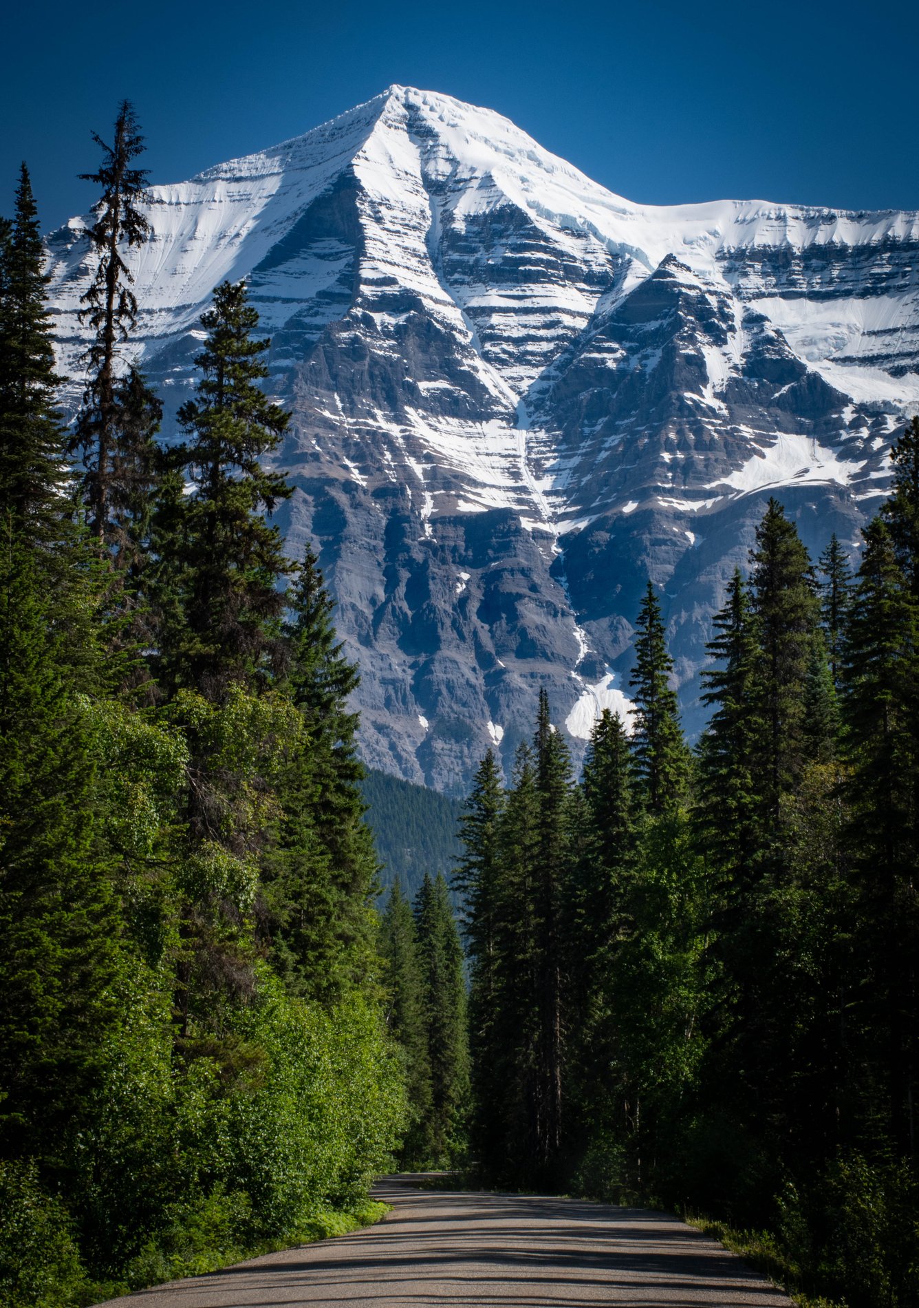 The Long Approach to Mount Robson, British Columbia