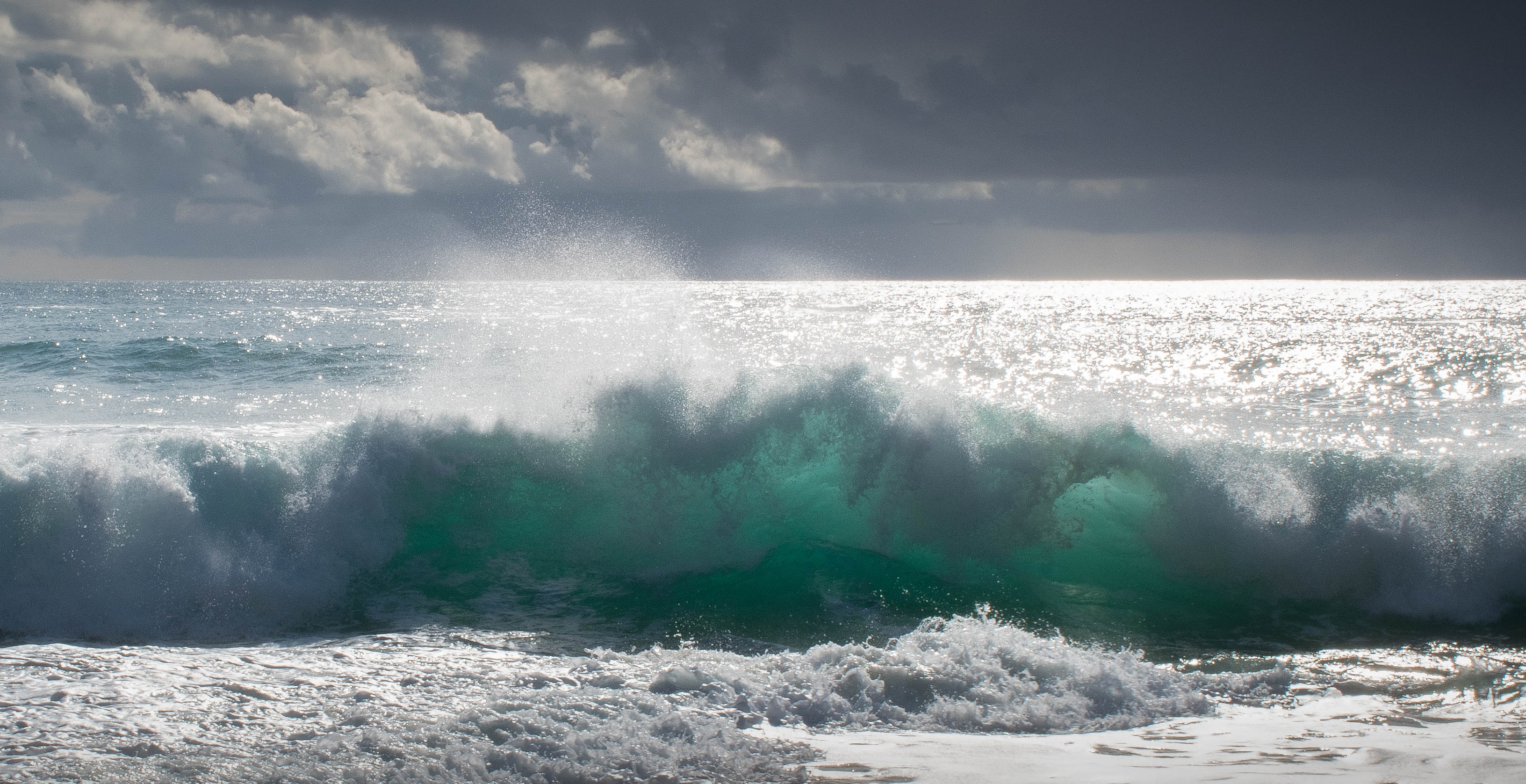 Storm Waves at Porthcurno, Cornwall