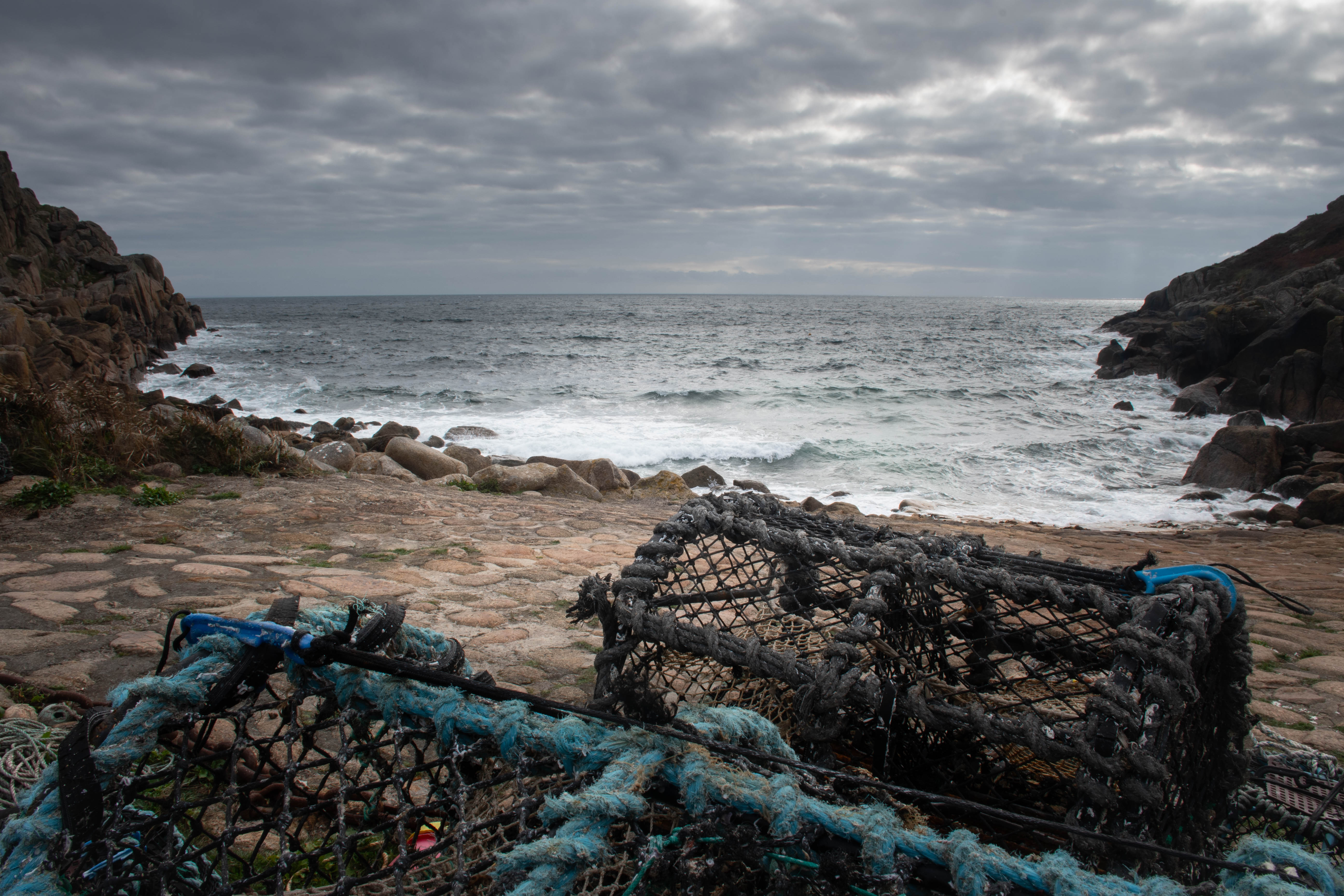 Stormy Skies at Pedn Vounder, Cornwall
